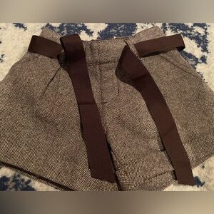 Gymboree Brown Tweed Cuffed Shorts